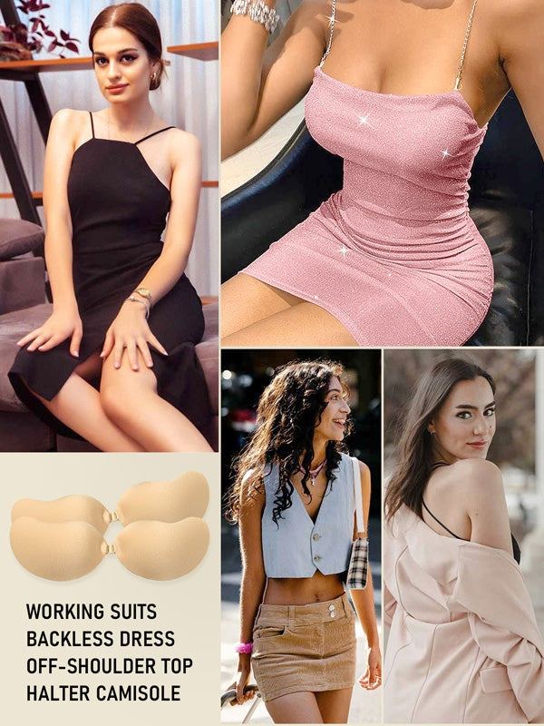Mango Shape Stick On Bra - Nude