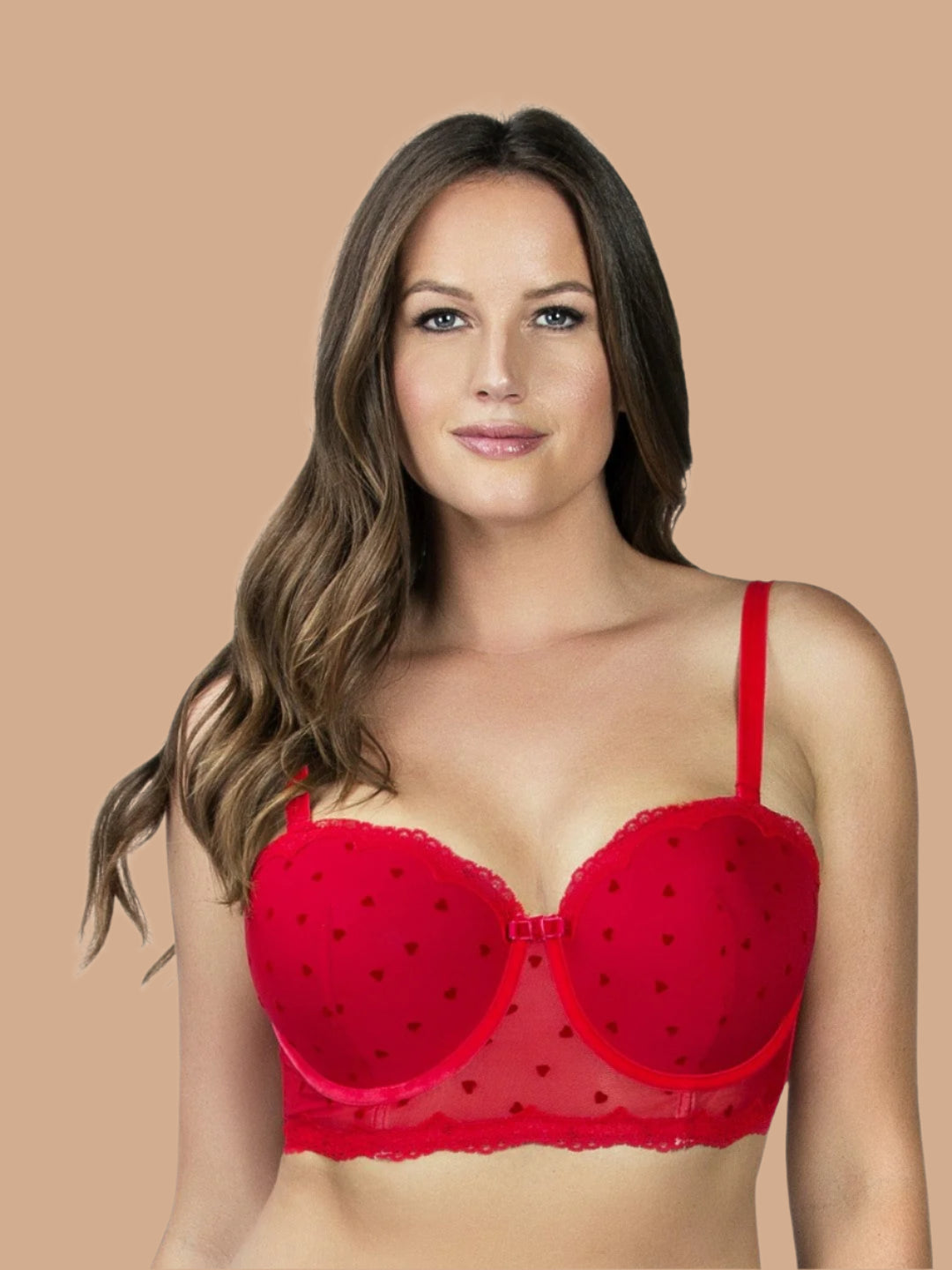 Lily Padded Balconette Bra - Racing Red