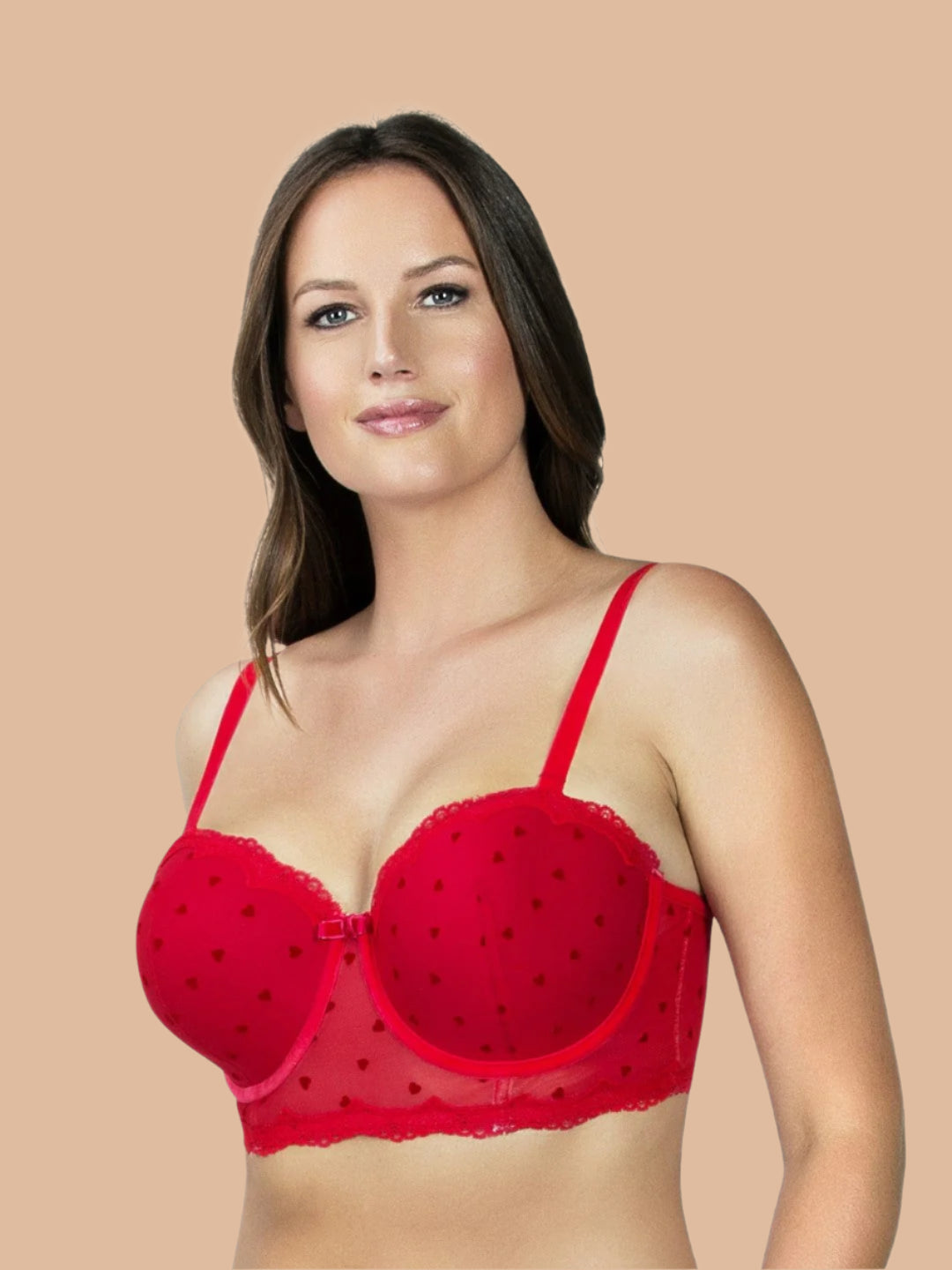 Lily Padded Balconette Bra - Racing Red