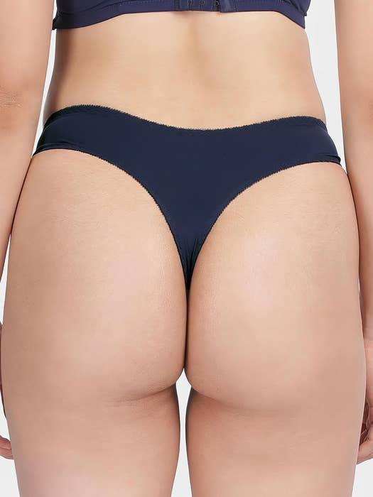 Dark Blue Thong Panty