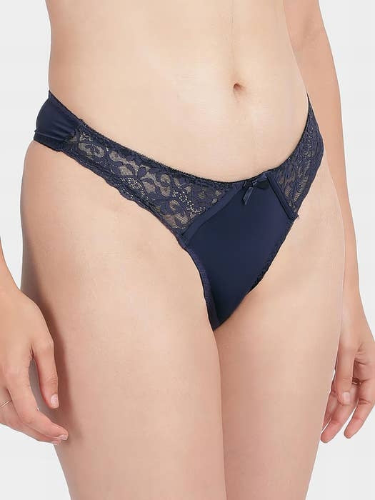 Dark Blue Thong Panty