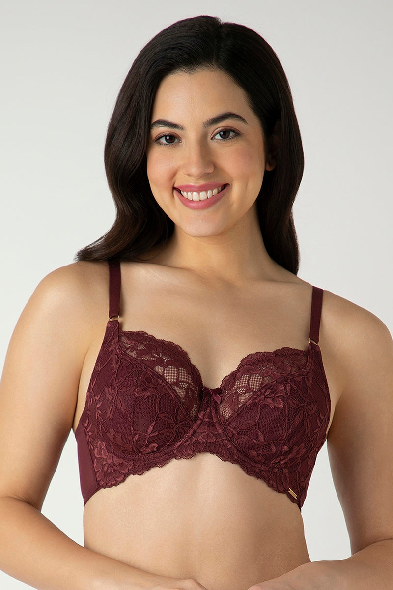 Amante Non-Padded Wired Bra – Wine