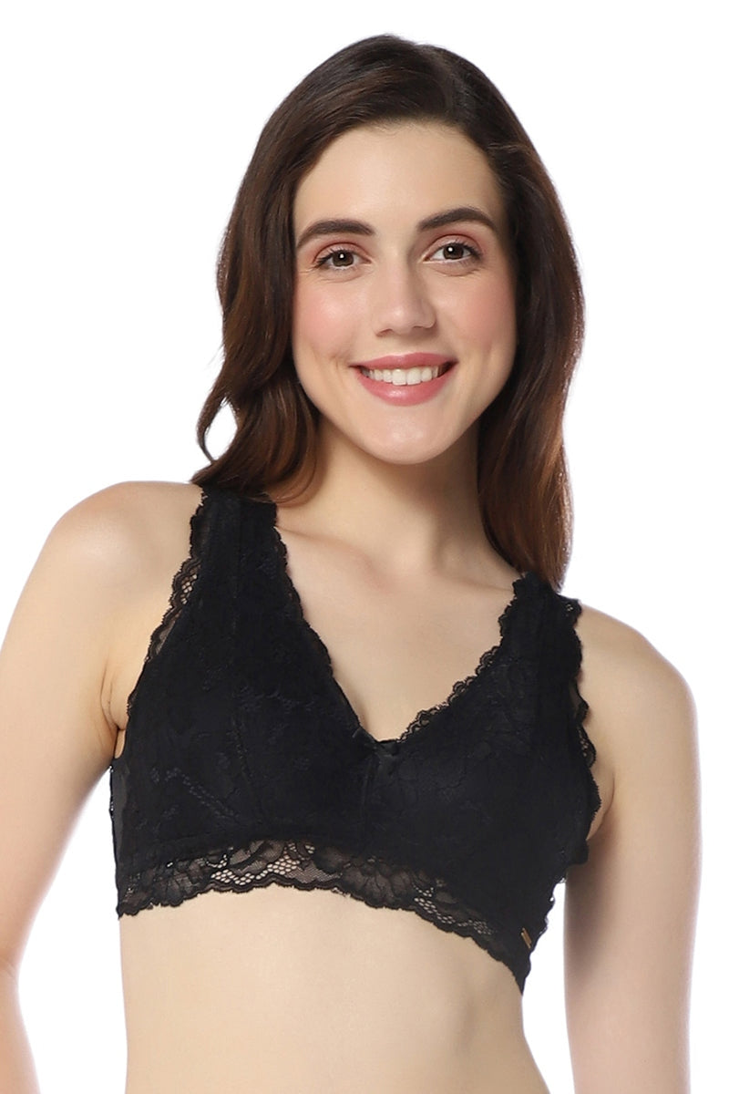 Non-Padded Non-Wired Bralette – Black