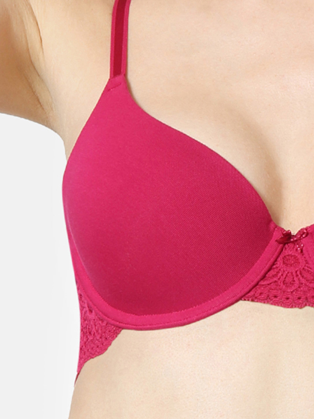 Van Heusen Antibacterial Padded T-shirt Bra - Magenta