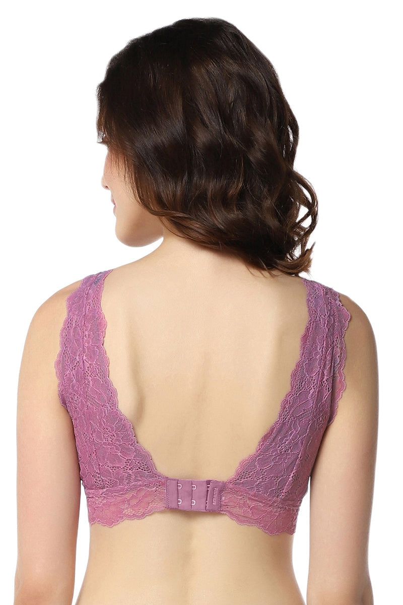 Non-Padded Non-Wired Bralette – Grape Nectar