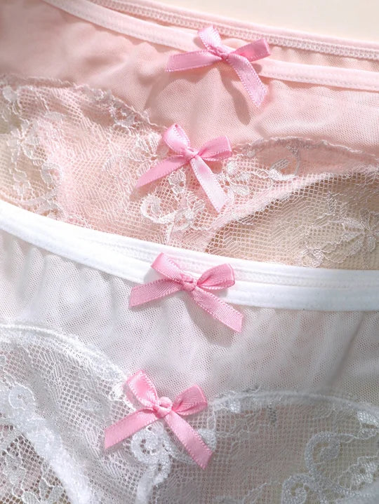 Multicolor Sexy Lace Briefs - Pack of 3