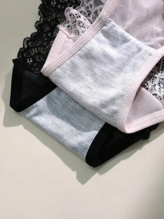 Multicolor Sexy Lace Briefs - Pack of 3