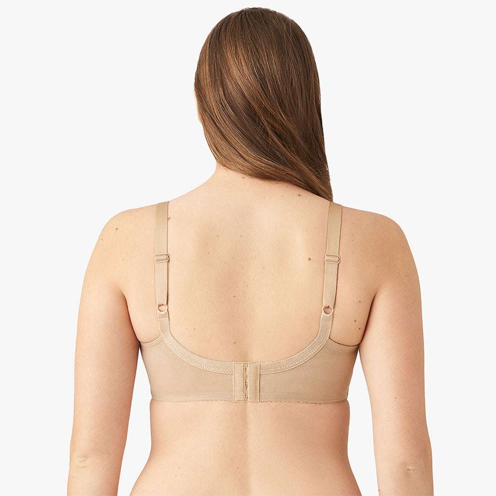 Roxanne Non Padded Underwired Longline Bra - Beige