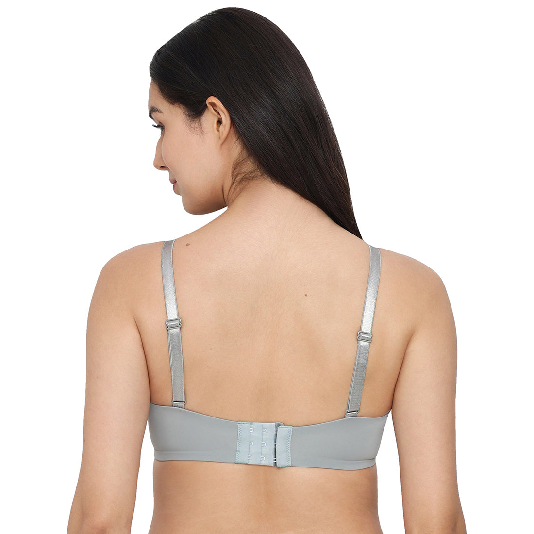 Padded Wired Full Cup Everyday Wear T-Shirt Bra - Grey