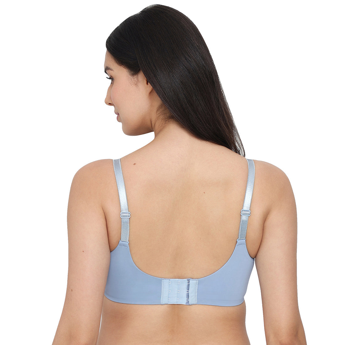 Padded Wired Full Cup Everyday Wear T-Shirt Bra - Blue