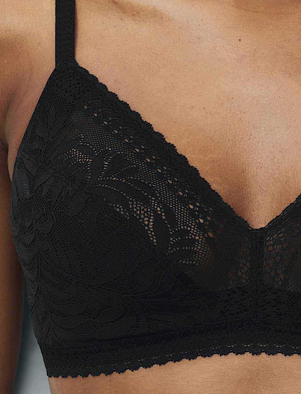 M&S Non-Wired Full Cup Bra - Black