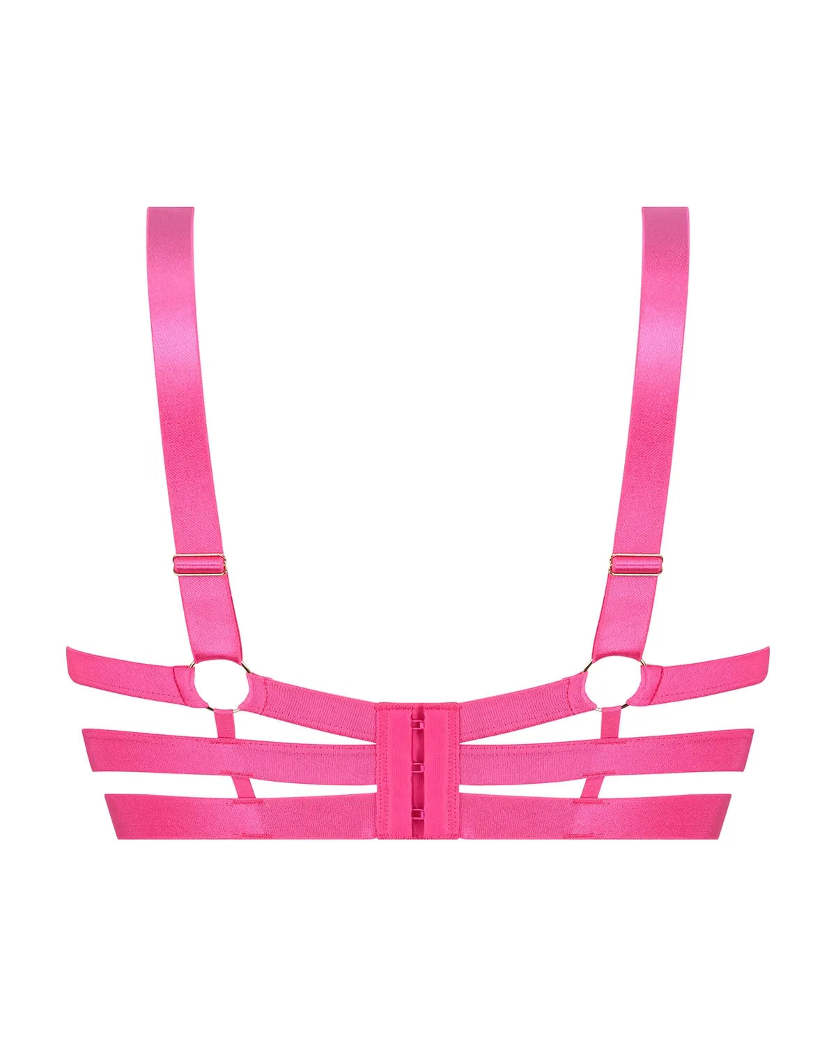 Non Padded Longline Underwired Bra - Pink
