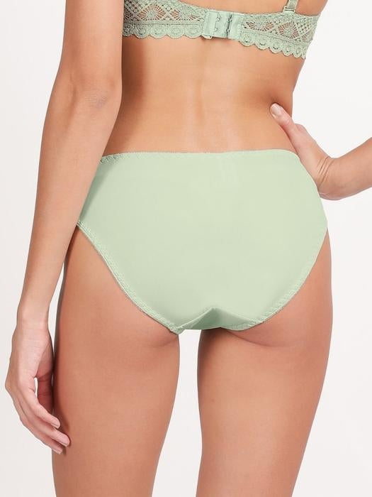 Front Full Lace With Crisscross Panty - Light Olive