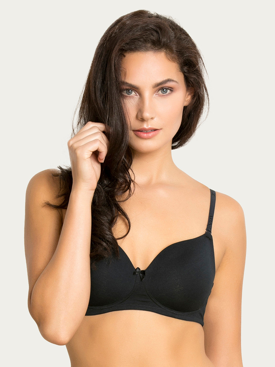 Non-Wired Lightly Padded T-shirt Bra - Black