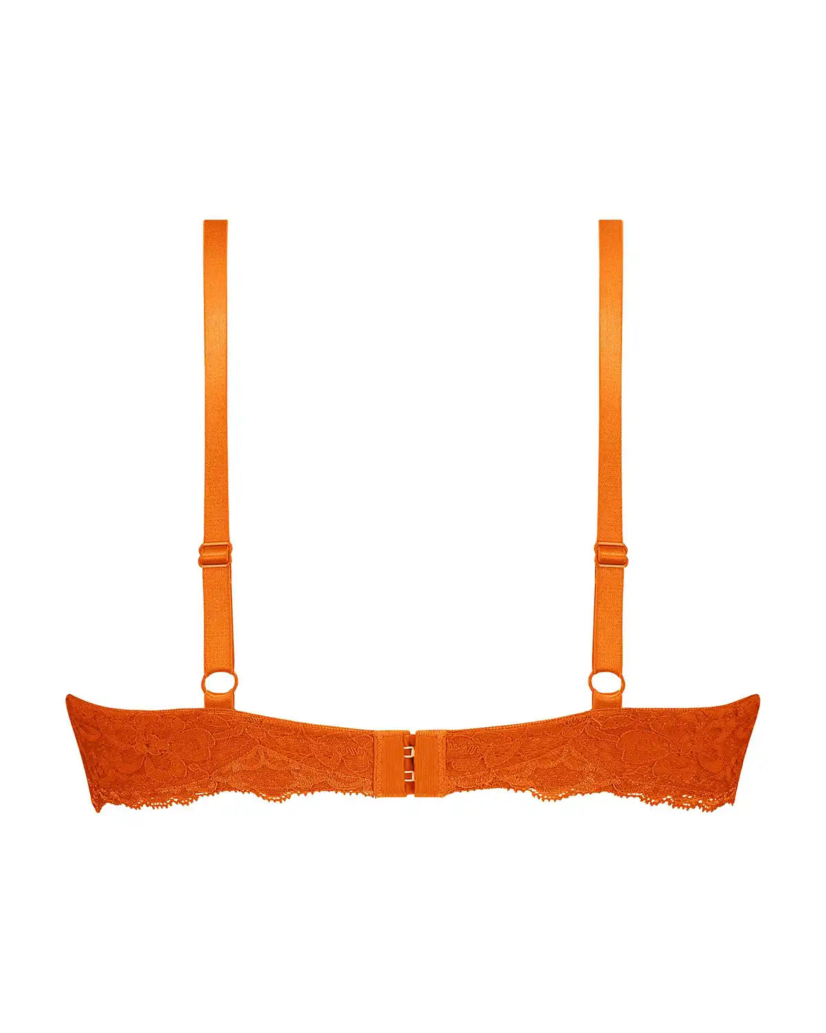 Orange Padded Underwired Bra